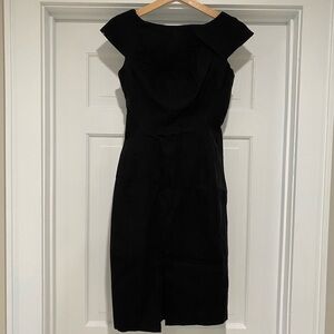 Banana Republic black midi dress